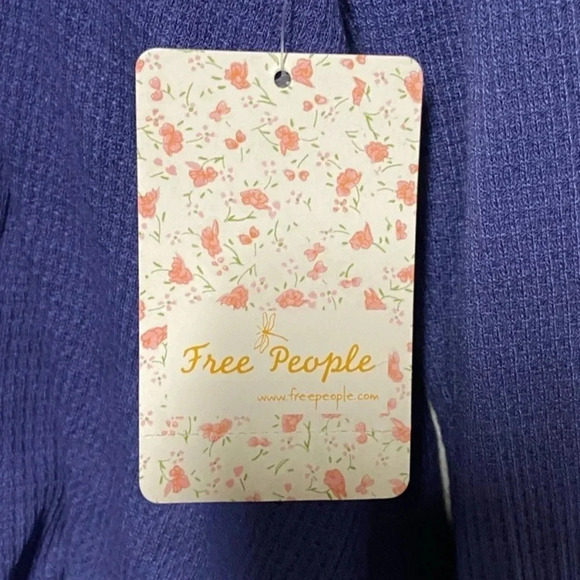 NWT Women’s XL Cropped Waffle Knit Top Open Tie Back Blouson Boho Festival - Picture 9 of 9